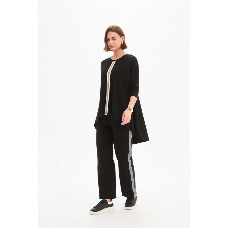 TIRELLI Stripe Front 3/4 Sleeve Tee image number 3